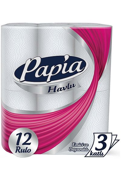 Papia Paper Towel Set of 24 (3 Layers) (2Pk*12)