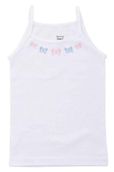 ENTAHA Girl's Ribbed Undershirt Set of 6 - Tutku Rope Strap