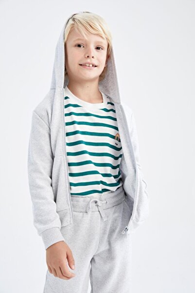 DeFacto T7468a6 Knitted Erkek Çocuk Sweatshirt