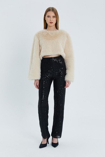 Shopping Shop Pantaloni negri cu paiete