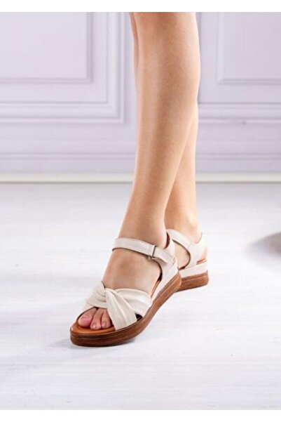 Venüs 2216403y Women's Genuine Leather Cross Strap Ultra Comfort Sandals