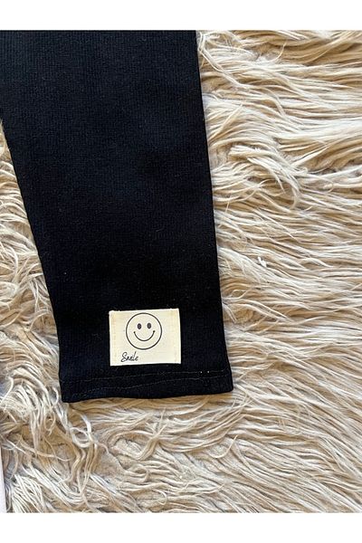 enes baby Pack of 2 Flexible Camisole Leggings with Smiley Face Smile Crest