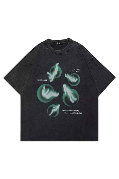 Gofeel Μπλουζάκι Unisex Ghost Washed Oversize