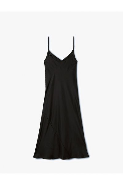 Koton Schwarzes Damenkleid 5SAK80001FW