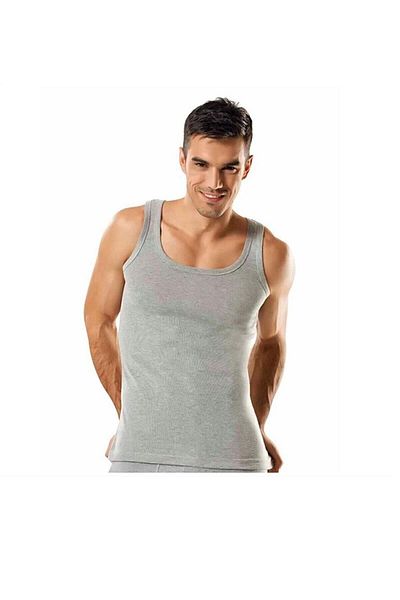 KEYAL Tutku Men's Gray 6-Pack Cotton Rib Sports Tank Top