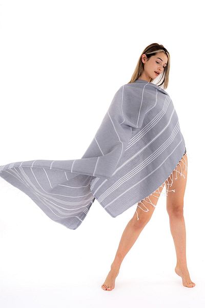 Akaystore 100% βαμβακερό ριγέ μπάνιο Spa Peshtemal |   Πετσέτα παραλίας