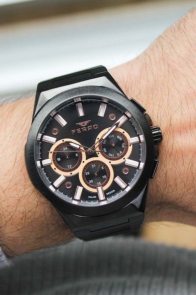 FERRO Fm11505G Men's Watch with Steel Band