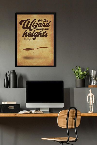 Saturn Pictură înrămată Harry Potter - Pictură poster Nimbus 2000