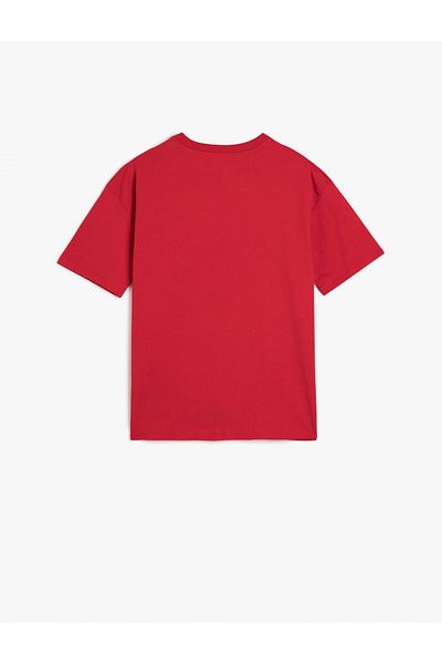 Koton Tricou cu mânecă scurtă brodat cu imprimeu colegiu