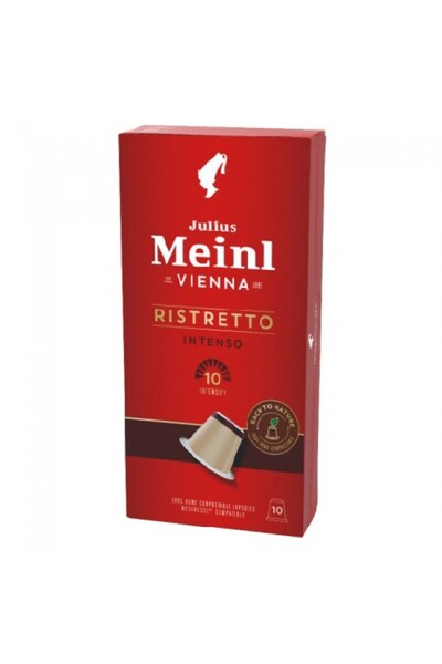Julius Meinl مينل ريستريتو انتينسو 10 كبسولات قهوة 10 قطع (متوافقة مع نسبريسو)