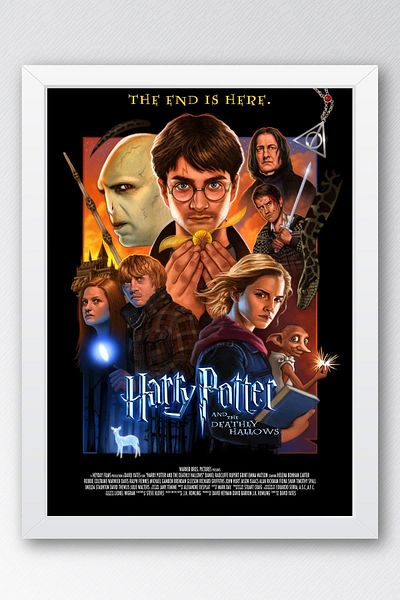 Saturn Pictură înrămată Harry Potter și Relikviile Morții - Pictură poster film