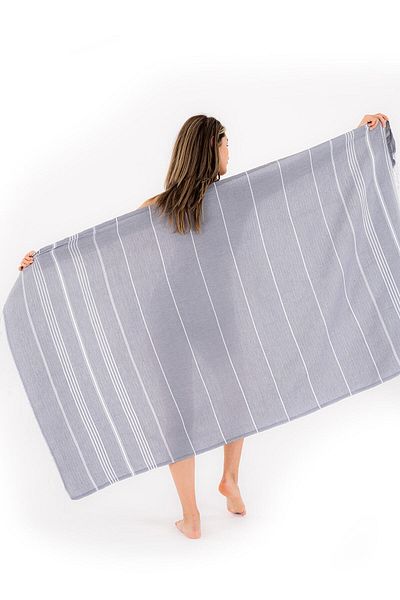 Akaystore 100% βαμβακερό ριγέ μπάνιο Spa Peshtemal |   Πετσέτα παραλίας