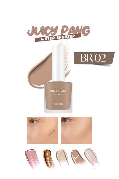 Missha Juicy-Pang Water Bronzer - Easy to Apply, Lasting and Natural Appearance Liquid Bronzer (Br02)