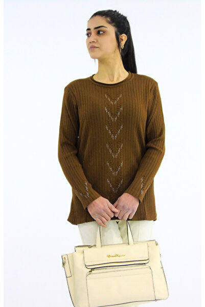 Tuğra Crew Neck Ribbed Knitwear Sweater