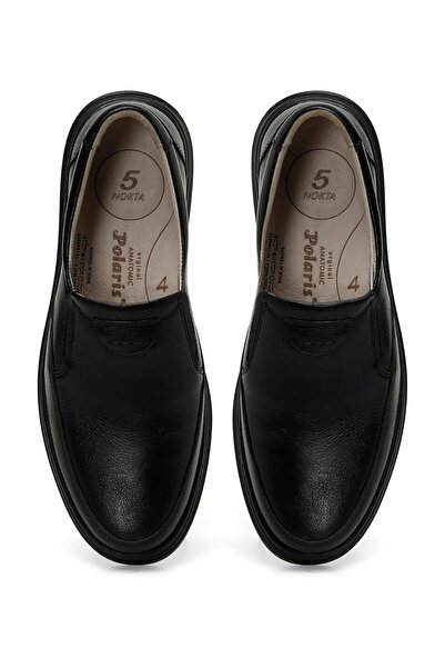 Polaris 104260 Ανδρικά παπούτσια από γνήσιο δέρμα 5 πόντους ανατομική άνετη σόλα χωρίς κορδόνια