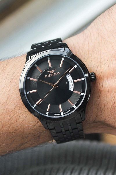 FERRO F11561G Men's Watch with Steel Band