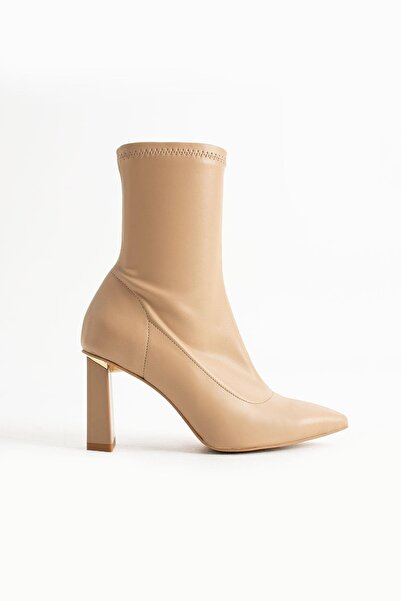 FOLLİNİ Kadın Hakiki Deri Streç Camel