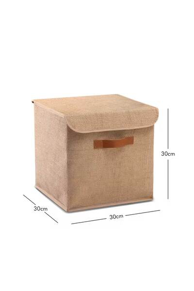 Serstil 2 Pieces of under Cabinet Laundry and Toy Organizer - Storage Box with Folding Lid 30X30X30Cm