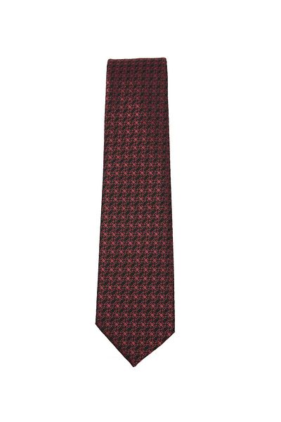 Tudors Classic Pocket Handkerchief Patterned Claret Red Tie