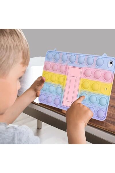 TEKNETSTORE Samsung Galaxy Tab A9+ Plus 11 Inch Tablet Compatible Popit Case with Stand Children's Case with Strap Sm-X210