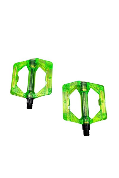 Rectus BİSİKLET PLATFORM PEDAL ÇİVİLİ TRANSPARAN YEŞİL ŞEFFAF