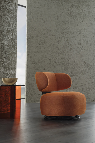 Enza Home Soho Döner Ayaklı Berjer - Kiremit