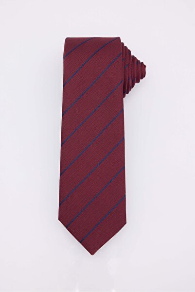 Tudors Classic Pocket Handkerchief Patterned Claret Red Tie