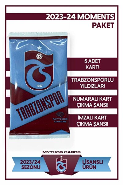 Mythos Cards Trabzonspor Moments 2023-24 Sezonu Futbolcu Kartları