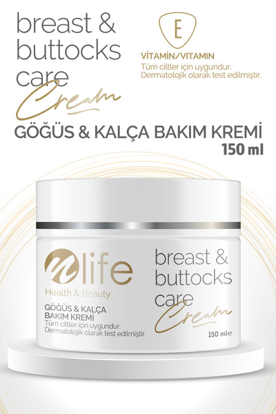 NLife Göğüs ve Kalça Bakım Kremi / Toparlayıcı / Onarıcı / Tüm Ciltler 150 ml