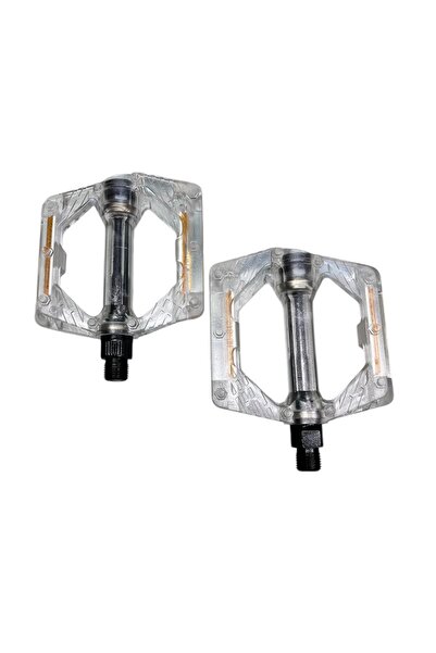 Rectus BİSİKLET PLATFORM PEDAL ÇİVİLİ TRANSPARAN BEYAZ ŞEFFAF