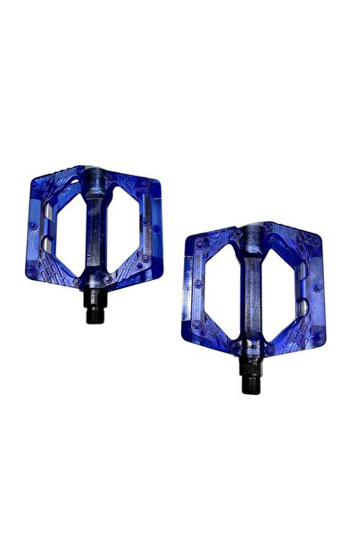Rectus BİSİKLET PLATFORM PEDAL ÇİVİLİ TRANSPARAN MAVİ ŞEFFAF