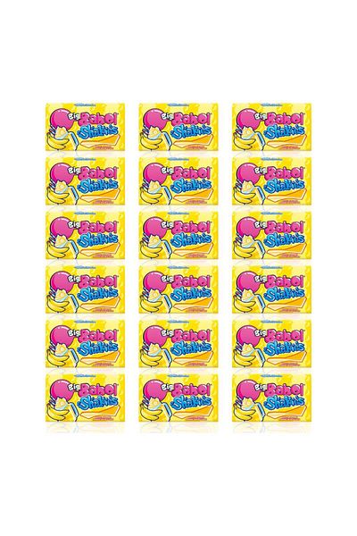 Big Babol Shakies Banana Flavored Chewing Gum 26 Gr X 18 Pieces