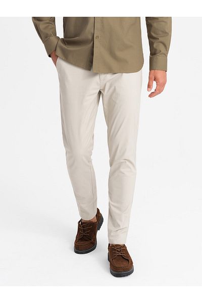 OMBRE Herren REGULAR FIT Uniform-Chinohose - beige V2 OM-PACP-0183 XXL
