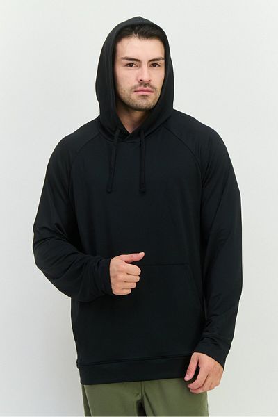gaiam Men Slim Fit Long Sleeve Training Hoodies, Black