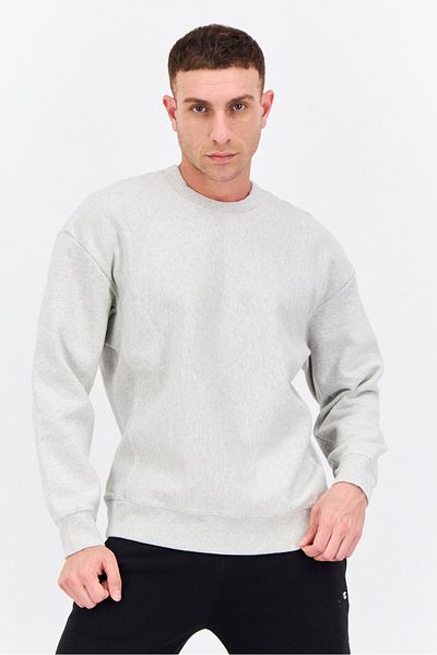 Champion Men Sportswear Fit Long Sleeves Outdoor Sweatshirt, Grey Heather