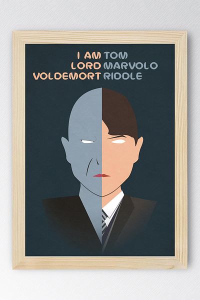 Saturn Harry Potter Lord Voldemort Framed Painting - Movie Poster Painting