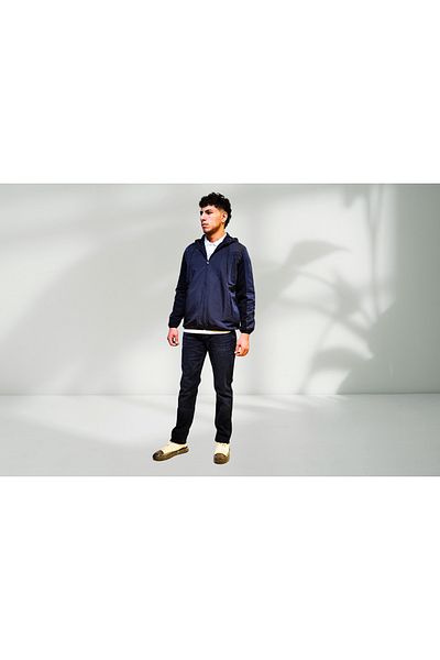 Campione Men's Hooded Zip Closure Windbreaker 257229003