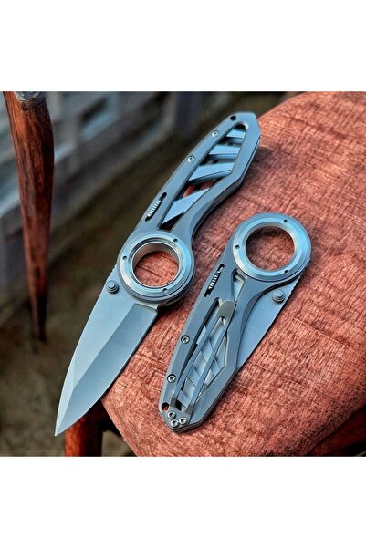 WeKnife TİTANYUM KABZE PASLANMAZ CELİK 21CM HOBİ BIÇAĞI