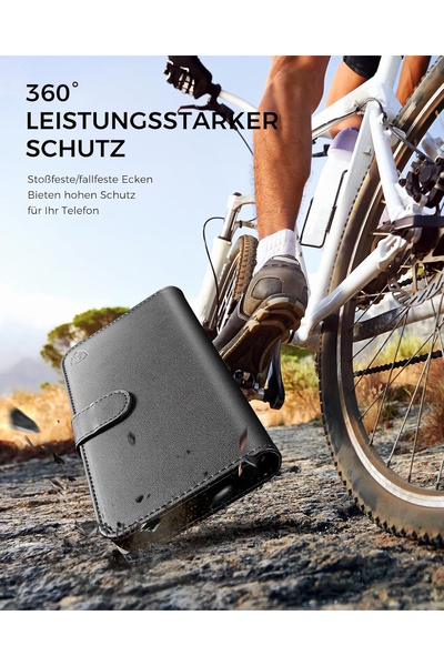 m.tk moveteck Redmi Note 14 Kılıf 360 Tam Kaplar Deri Dokulu Kapaklı Cüzdanlı Standlı Kartvizitli Kapak