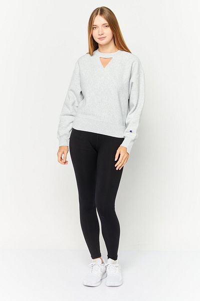 Champion Women Sportswear Fit Long Sleeve Outdoor Sweatshirts, Heather Grey
