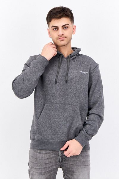 Crosshatch Men 2 Pieces Hooded Brand Logo Long Sleeve Sweatshirts, Red