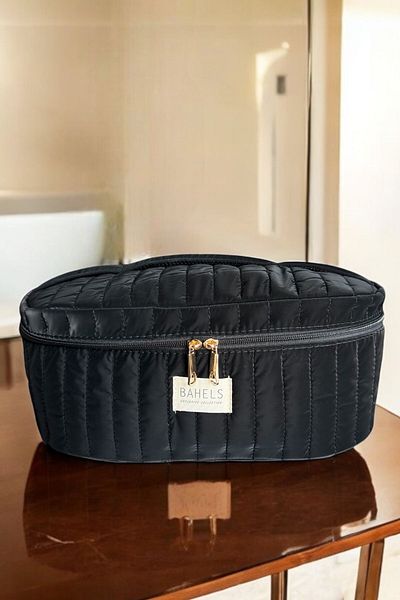 BAHELS XL Size Bag Travel Bag for All Hair Styling with Black Inside Compartment