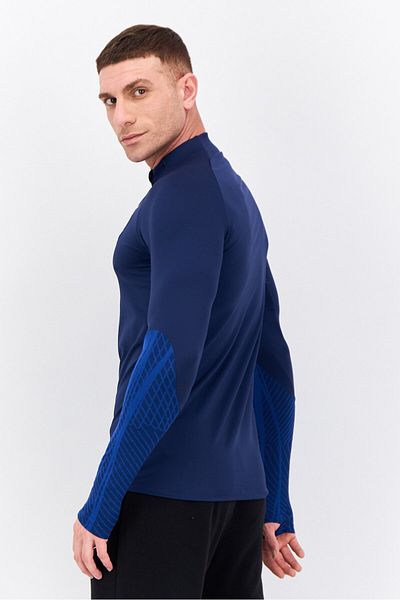 Nike Men Slim Fit Long Sleeves Football France Strike Drill Jersey, Navy