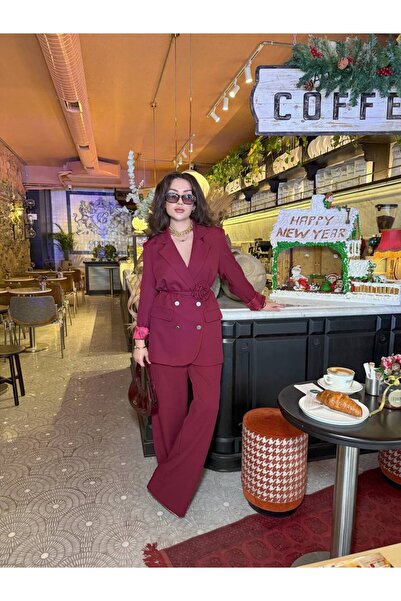 VZ BUTİK Blazer din două piese pentru damă, jachetă, pantaloni, accesoriu și ...