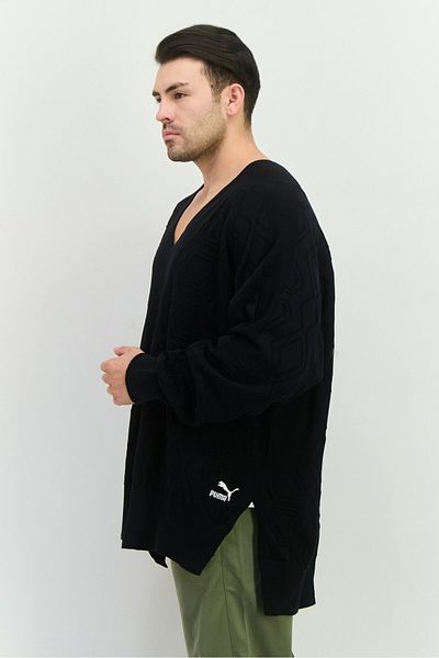 Puma x Select Men Sportswear Fit Textured Outdoor Sweatshirt, Black