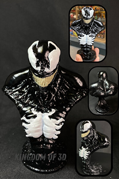 Kingdom of 3D Venom Büst, Venom Figür, Marvel Figür Koleksiyonu