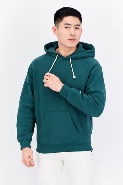 Champion Men Sportswear Fit Long Sleeves Outdoor Hoodies, Green