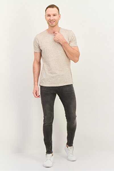 Riders by Lee Men Skinny Fit Washed Stretchable Jeans, Washed Grey