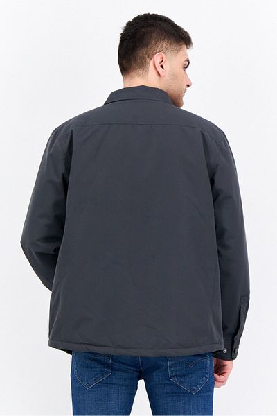 Free Country Men Brand Logo Jacket Shirt, Dark Grey