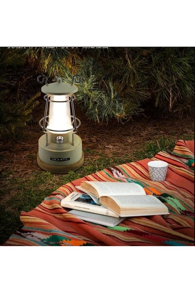 Genel Markalar Hs 5209 10watt Ledli Şarj Edilebilir DİMMERLİ Retro Işıldak/ F...